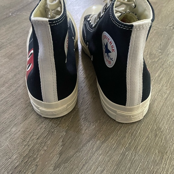 Converse PLAY COMME des GARCONS-WOMENS SIZE 11 MENS SIZE 9 - Picture 3 of 9